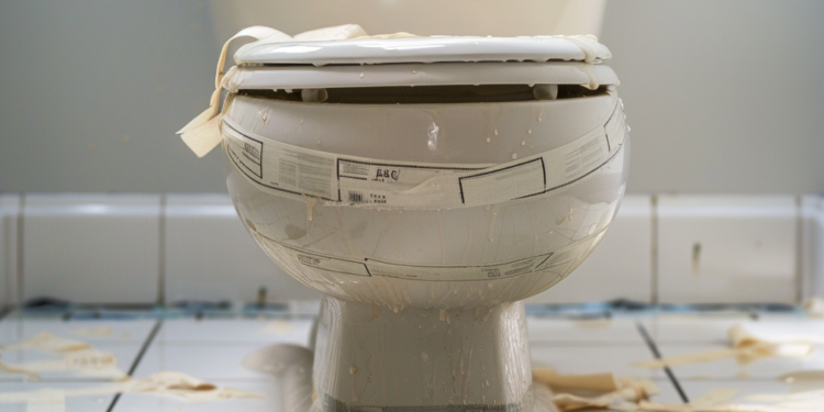 Sanitärkatastrophe: Warum du niemals – wirklich niemals – das Abflussrohr mit Tesafilm reparieren solltest